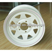 18x7.5, 18x7 jantes brancas para jipe, Dodge